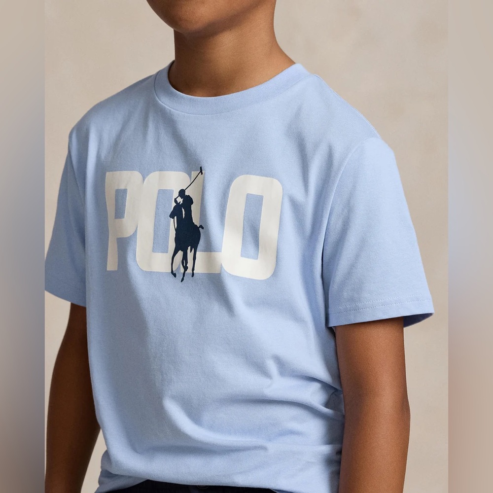NEW Polo by Ralph Lauren boys Sky Blue Tee XL(18-20)